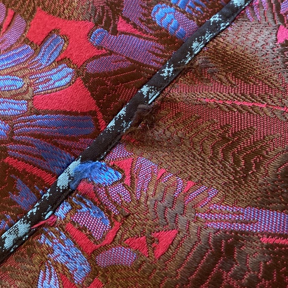 J.Crew Purple Midnight Floral Jacquard Mini Skirt size 4 - Picture 9 of 11